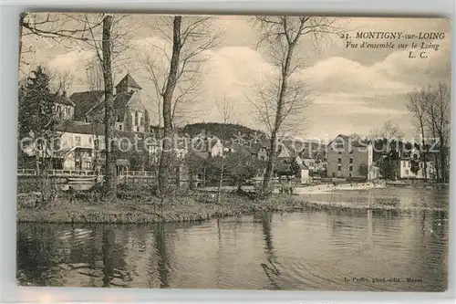 AK / Ansichtskarte Montigny sur Loing Vue d`ensemble sur le Loing Montigny sur Loing