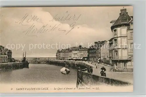 AK / Ansichtskarte Saint Valery en Caux Quia d`Amont et l`Avant Port Saint Valery en Caux
