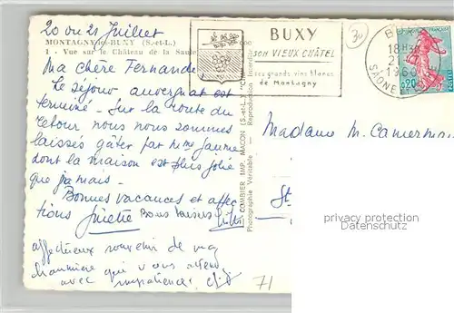 AK / Ansichtskarte Montagny les Buxy  Montagny les Buxy