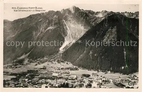 AK / Ansichtskarte Chamonix Vue generale et le Brevent Alpes Francaises Chamonix