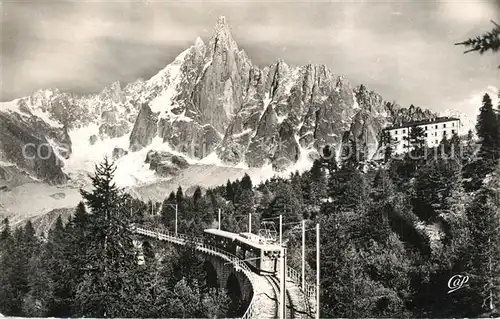 AK / Ansichtskarte Chamonix Chemin de Fer du Montenvers Hotel Aiguille du Dru Alpes Francaises Chamonix
