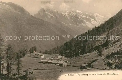 AK / Ansichtskarte Trelechamp Panorama Chaine du Mont Blanc Trelechamp