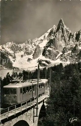 AK / Ansichtskarte Chamonix Chemin de fer de Montenvers Aiguille sans Nom et du Dru Alpes Francaises Chamonix