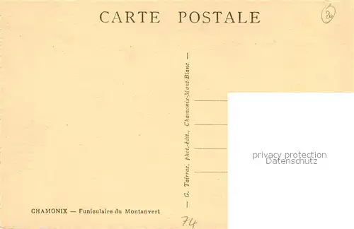 AK / Ansichtskarte Chamonix Funiculaire du Montenvers Alpes Francaises Chamonix