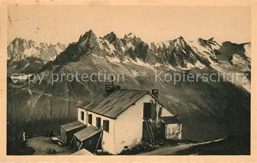 AK / Ansichtskarte Argentiere_Haute Savoie La Flegere et la chaine du Mont Blanc Alpes Francaises Argentiere Haute Savoie