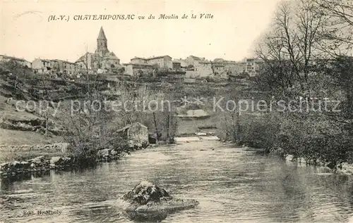 AK / Ansichtskarte Chateauponsac Vu du Moulin de la Ville Chateauponsac