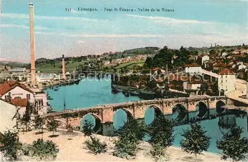 AK / Ansichtskarte Limoges_Haute_Vienne Pont Saint Etienne Limoges_Haute_Vienne