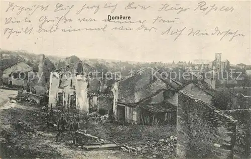 AK / Ansichtskarte Domevre sur Vezouze Kriegszerstoerung Domevre sur Vezouze