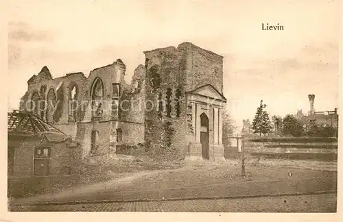 AK / Ansichtskarte Lievin Kriegsruinen Lievin