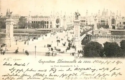 AK / Ansichtskarte Paris Pont Alexandre III Paris