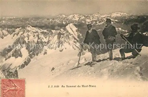AK / Ansichtskarte Mont_Blanc Au Sommet Mont_Blanc