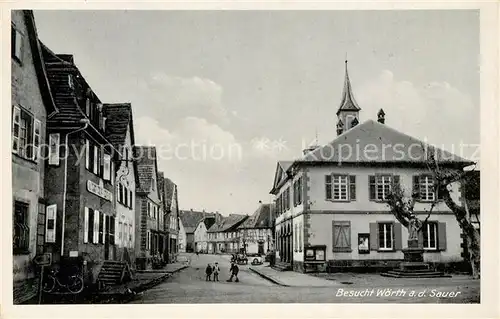 AK / Ansichtskarte Woerth_Sauer Stadtpanorama Woerth Sauer