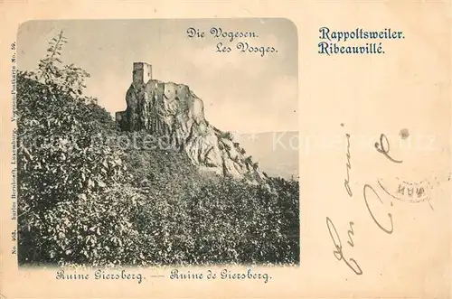 AK / Ansichtskarte Ribeauville_Haut_Rhin_Elsass Ruine Giersberg  Ribeauville_Haut