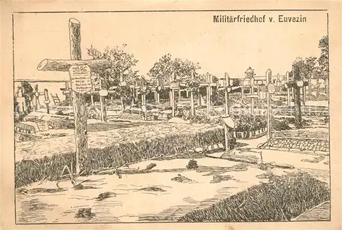 AK / Ansichtskarte Euvezin Militaerfriedhof Euvezin