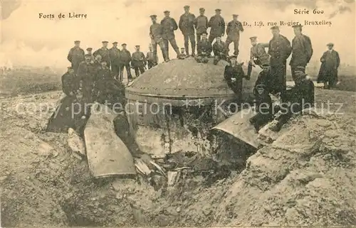 AK / Ansichtskarte Lierre Forts de Lierre Soldaten am Bunker Lierre