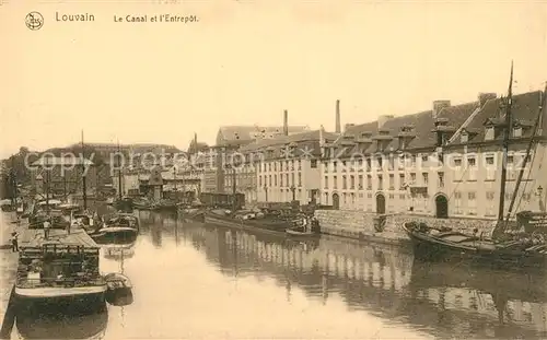 AK / Ansichtskarte Louvain_Flandre Le Canal et l Entrepot Louvain_Flandre