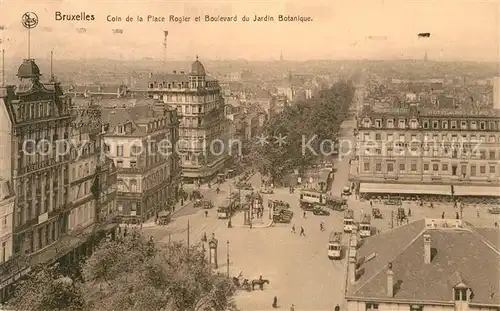 AK / Ansichtskarte Bruxelles_Bruessel Coin de la Place Rogier et Boulevard du Jardin Botanique Bruxelles_Bruessel