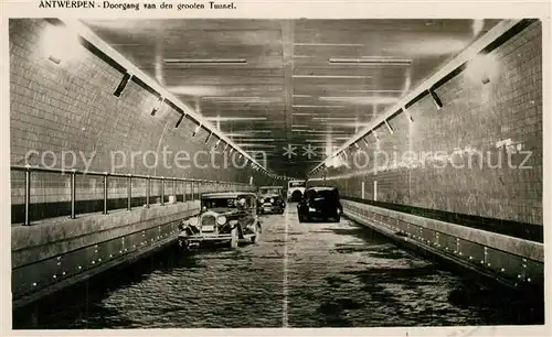 AK / Ansichtskarte Antwerpen_Anvers Doorgang van den grooten Tunnel Antwerpen Anvers