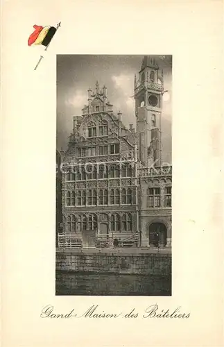 AK / Ansichtskarte Gand_Belgien Maison des Bateliers Gand Belgien