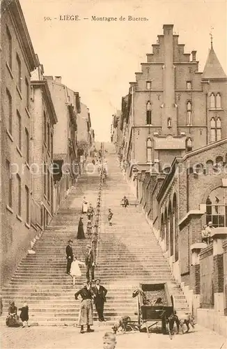 AK / Ansichtskarte Liege_Luettich Montagne de Bueren Liege Luettich