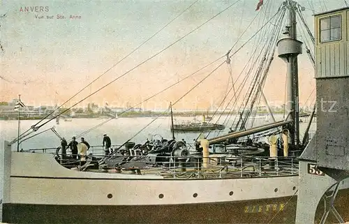 AK / Ansichtskarte Anvers_Antwerpen Vue sur Ste Anne Anvers Antwerpen
