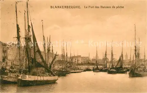AK / Ansichtskarte Blankenberghe Le Port des Bateaux de peche Blankenberghe