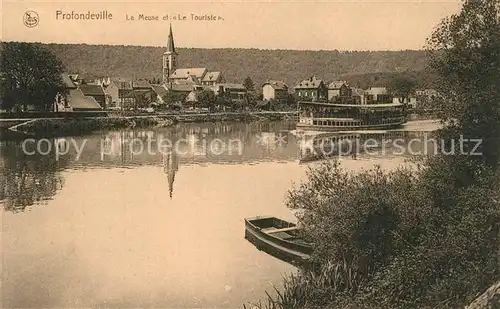 AK / Ansichtskarte Profondeville sur Meuse La Meuse et Le Touriste Profondeville sur Meuse