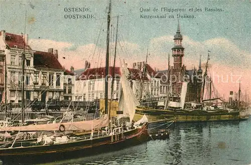 AK / Ansichtskarte Ostende_Oostende Keizerskaai en Dokken 