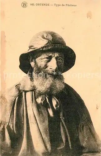 AK / Ansichtskarte Ostende_Oostende Type de Pecheur 