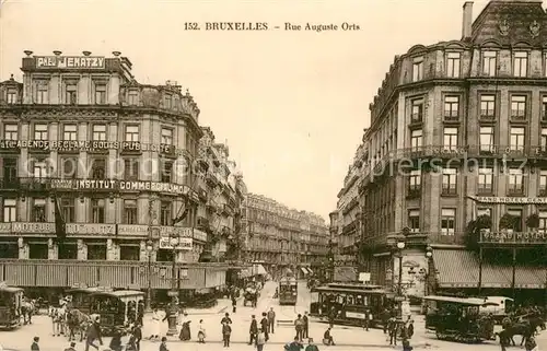AK / Ansichtskarte Bruxelles_Bruessel Rue Auguste Orts Bruxelles_Bruessel