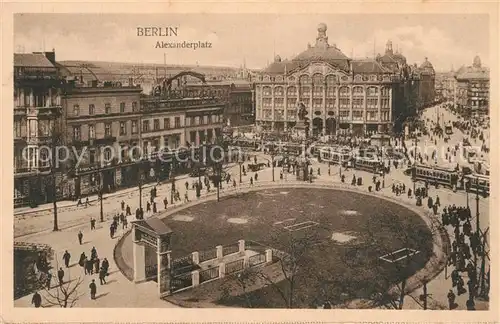 AK / Ansichtskarte Berlin Alexanderplatz Strassenbahn Berlin