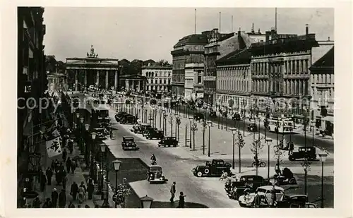 AK / Ansichtskarte Berlin Unter den Linden Brandenburger Tor Berlin