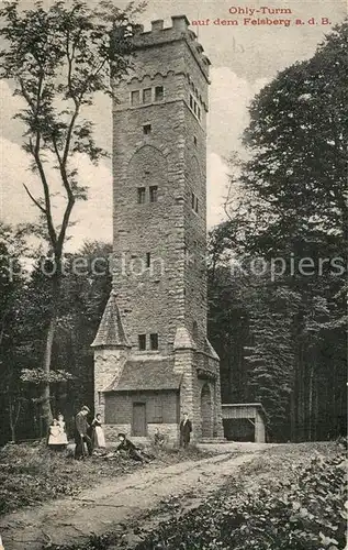 AK / Ansichtskarte Felsberg_Odenwald Ohly Turm Felsberg Odenwald