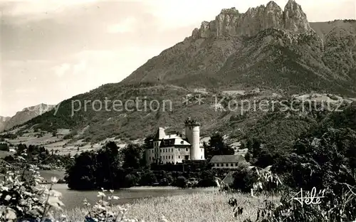 AK / Ansichtskarte Duingt Chateau et les Dents de Lanfon Alpes Duingt