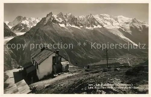 AK / Ansichtskarte La_Flegere Chalet Aiguilles et Chaine du Mont Blanc Alpes Francaises 