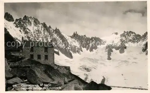 AK / Ansichtskarte Chamonix Nouveau Refuge du Couvercle Massif du Mont Blanc Alpes Francaises Chamonix