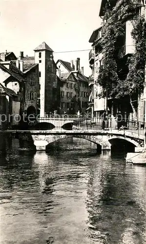 AK / Ansichtskarte Annecy_Haute Savoie Canal du Thiou et la Tour Morens Annecy Haute Savoie