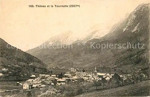 AK / Ansichtskarte Thones Panorama et la Tournette Thones