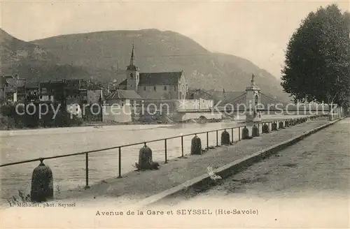 AK / Ansichtskarte Seyssel_Haute Savoie Avenue de la Gare Seyssel Haute Savoie