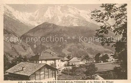 AK / Ansichtskarte Saint_Nicolas_de_Veroce Panorama Dome de Miage Alpes Saint_Nicolas_de_Veroce