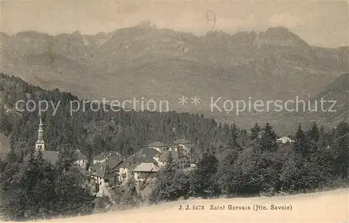 AK / Ansichtskarte Saint Gervais les Bains Panorama Alpen Saint Gervais les Bains