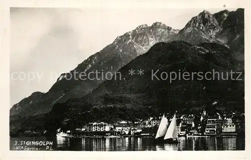 AK / Ansichtskarte Saint Gingolph_Haute_Savoie Vue du Lac Leman Alpes Saint Gingolph_Haute