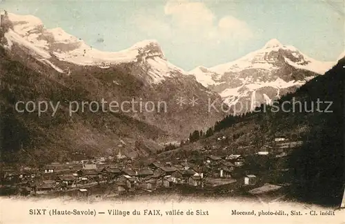 AK / Ansichtskarte Sixt Fer a Cheval Village du Faix Vallee de Sixt Alpes Francaises Sixt Fer a Cheval