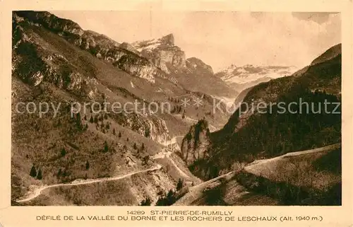 AK / Ansichtskarte Saint Pierre de Rumilly Panorama Vallee du Borne et les Rochers de Leschaux Alpes Saint Pierre de Rumilly