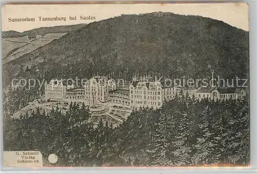 AK / Ansichtskarte Saales Sanatorium Tannenberg Saales