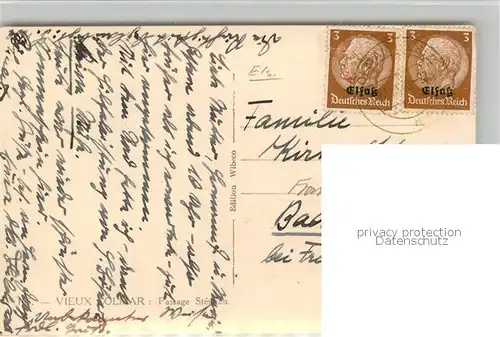 AK / Ansichtskarte Colmar_Haut_Rhin_Elsass Passage Stephan Colmar_Haut_Rhin_Elsass