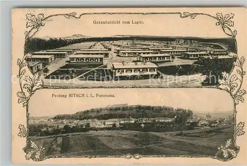 AK / Ansichtskarte Bitsch_Lothringen Lager Festung Panorama Bitsch Lothringen