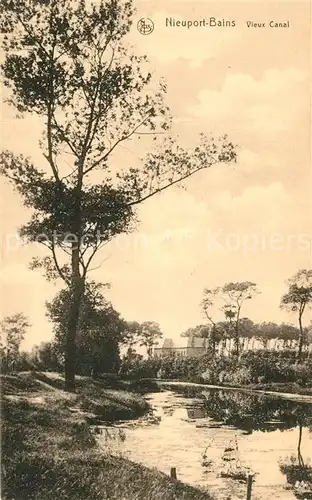 AK / Ansichtskarte Nieuport Bains Vieux Canal Nieuport Bains