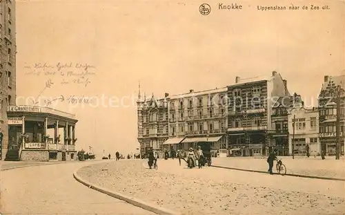 AK / Ansichtskarte Knokke Heist Lippenslaan naar de Zee uit Knokke Heist