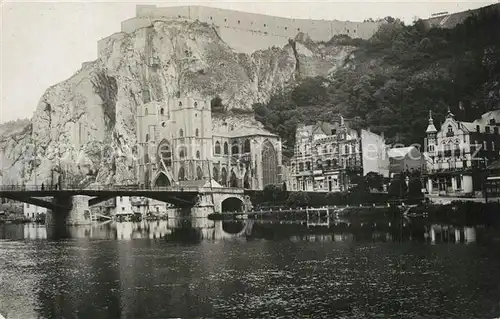 AK / Ansichtskarte Dinant_Wallonie Bruecke Festung Dinant Wallonie